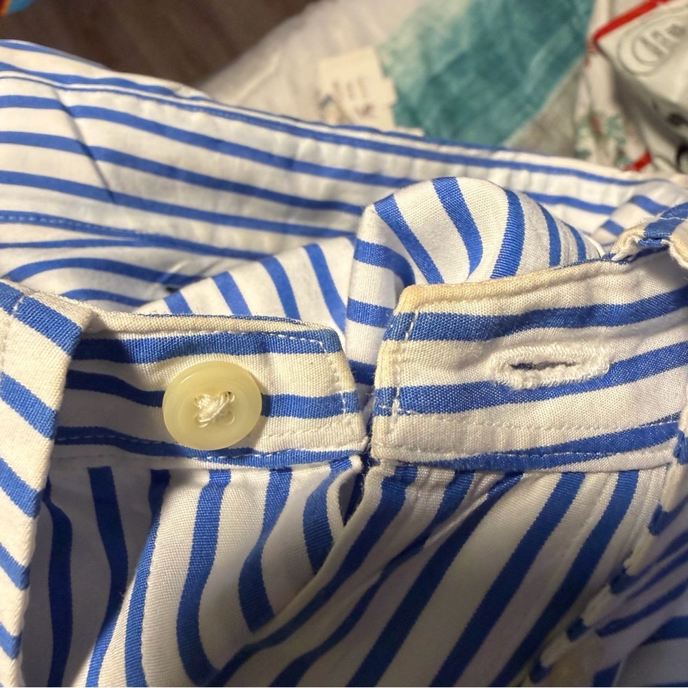 Ralph Lauren Blue and White Stripe Long Sleeve Button Down Size XL - Picture 5 of 9